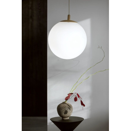Lampa wisząca kula Alur Wood - Kaspa | Elegancki design