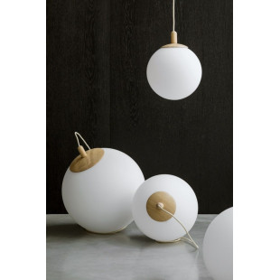 Lampa wisząca kula Alur Wood - Kaspa | Elegancki design