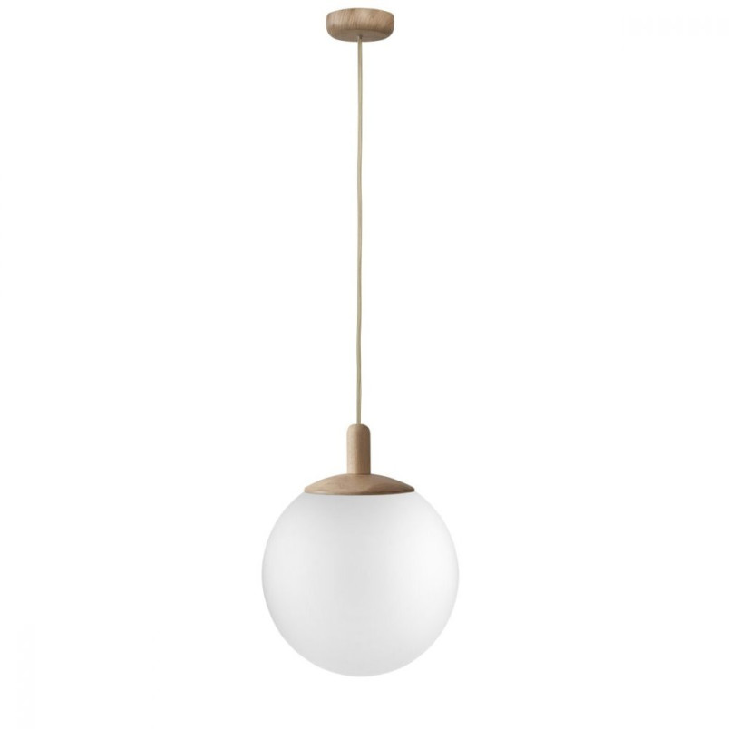 Lampa wisząca kula Alur Wood - Kaspa | Elegancki design