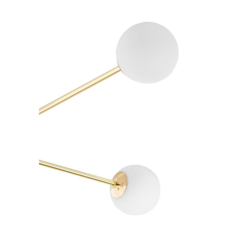 Lampa sufitowa Astra Kaspa | Glamour, 4 kule, Biało-Złota