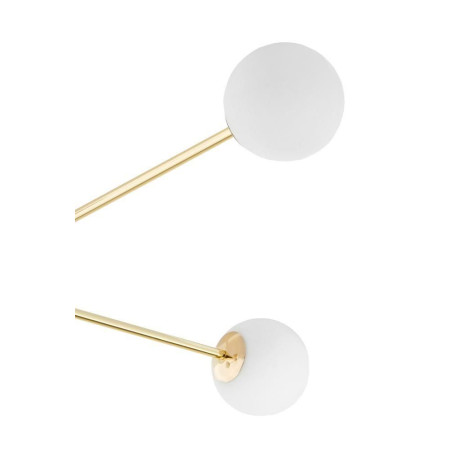 Lampa sufitowa Astra Kaspa | Glamour, 4 kule, Biało-Złota