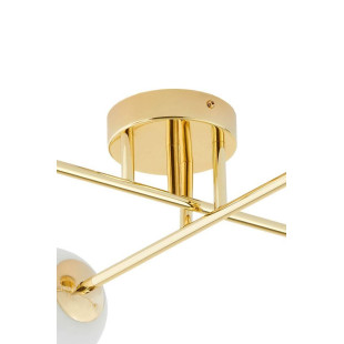 Lampa sufitowa Astra Kaspa | Glamour, 4 kule, Biało-Złota