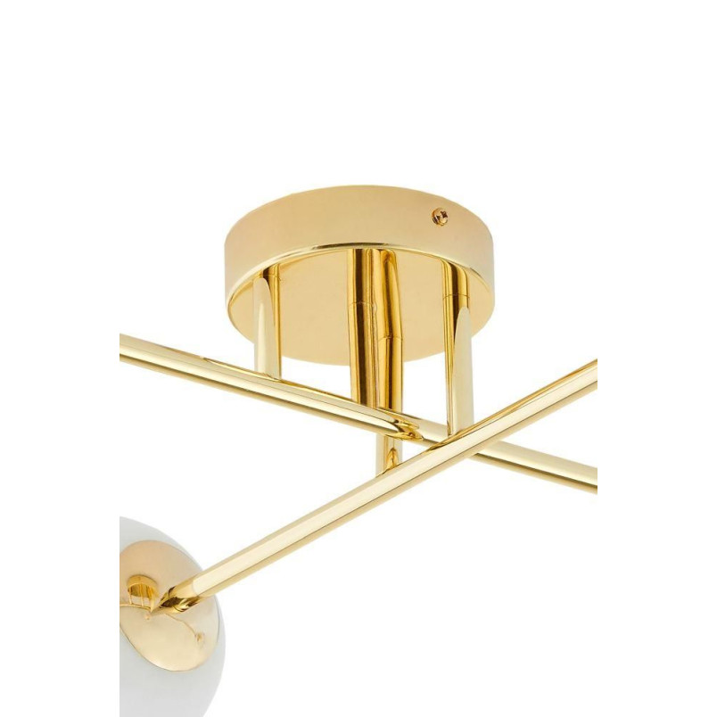 Lampa sufitowa Astra Kaspa | Glamour, 4 kule, Biało-Złota