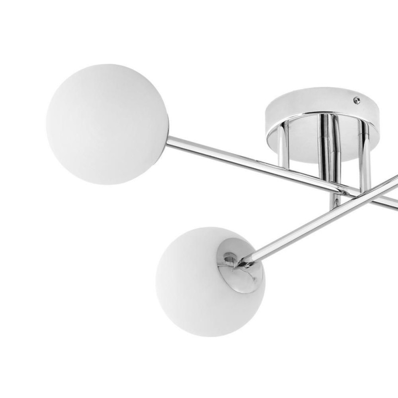 Lampa Astra Kaspa - Glamour, 4 szkła, Biały/Chrom | Kup online