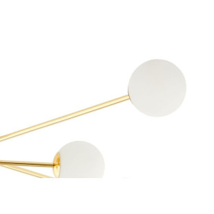 Lampa Astra Kaspa | 6 szklanych kul, biało-złota | Sklep z lampami