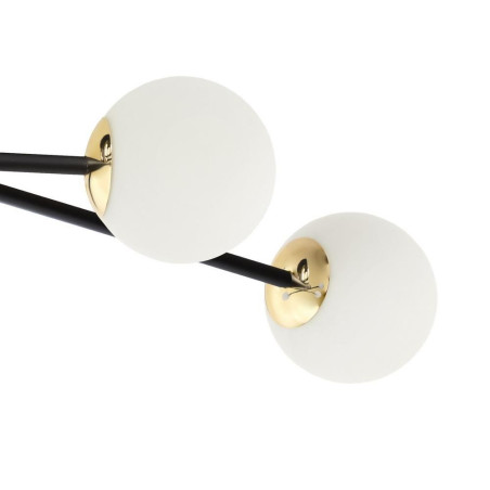 Lampa Astra Kaspa - 6 kulek, glamour, biały/czarny/złoty | Sklep z lampami