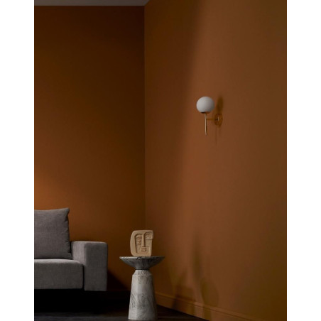 Kinkiet Astra Deco biały/złoty Kaspa | Lampa ścienna glamour