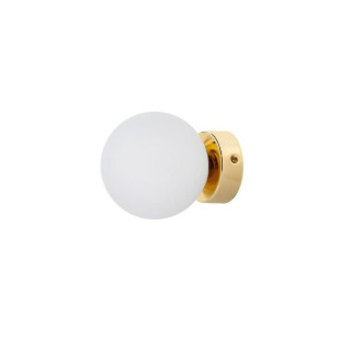 Kinkiet Astra 12cm biały/złoty Kaspa - Elegancki design