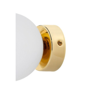 Kinkiet Astra 12cm biały/złoty Kaspa - Elegancki design