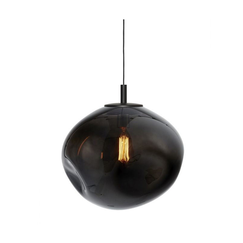 Lampa wisząca Avia Black Kaspa | Szkło, Design, 40cm