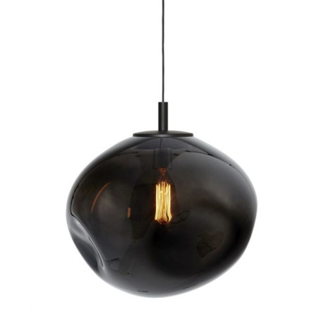 Lampa wisząca Avia Black Kaspa | Szkło, Design, 40cm