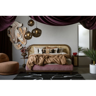 Lampa wisząca Avia Black Kaspa | Szkło, Design, 40cm