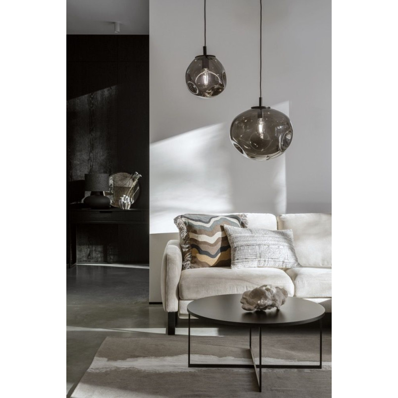 Lampa wisząca Avia Black Kaspa | Szkło, Design, 40cm