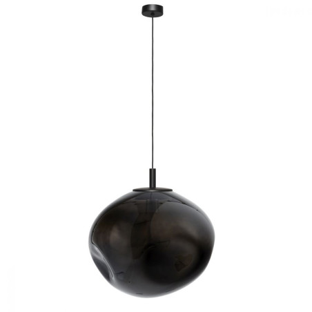 Lampa wisząca Avia Black Kaspa | Szkło, Design, 40cm