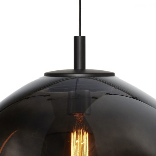 Lampa wisząca Avia Black Kaspa | Szkło, Design, 40cm