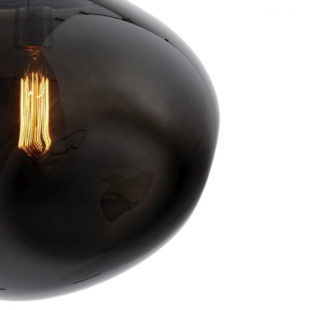 Lampa wisząca Avia Black Kaspa | Szkło, Design, 40cm