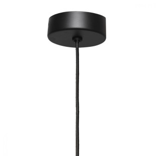 Lampa wisząca Avia Black Kaspa | Szkło, Design, 40cm