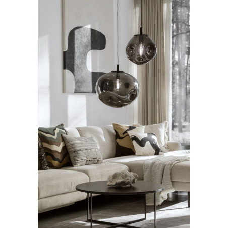 Lampa wisząca Avia Black Kaspa | Design, Szkło, 25cm