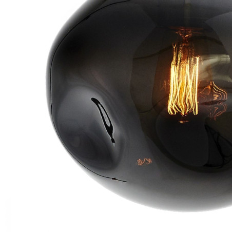 Lampa wisząca Avia Black Kaspa | Design, Szkło, 25cm