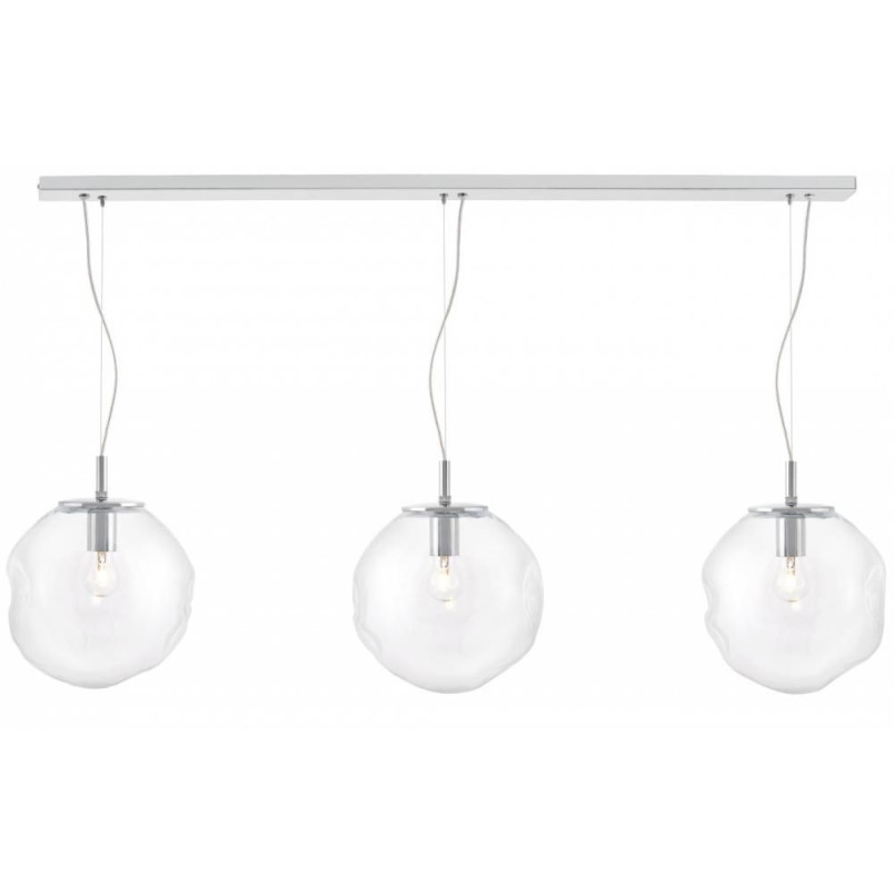 Lampa wisząca szklana Avia Kaspa | 3 punkty, 110cm | Nowoczesny design