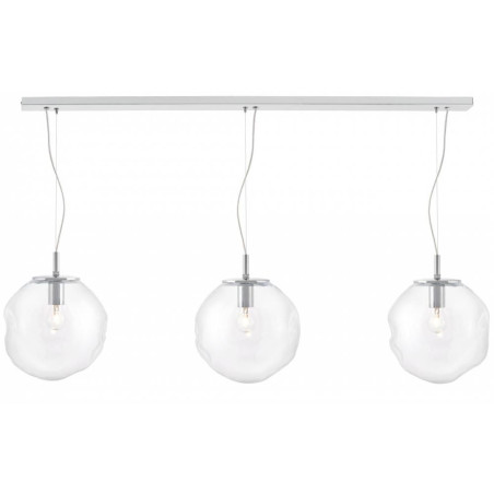 Lampa wisząca szklana Avia Kaspa | 3 punkty, 110cm | Nowoczesny design