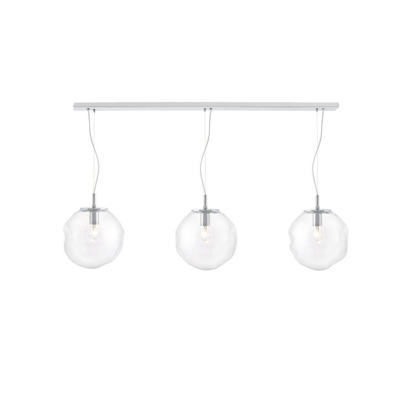 Lampa wisząca szklana Avia Kaspa | 3 punkty, 110cm | Nowoczesny design