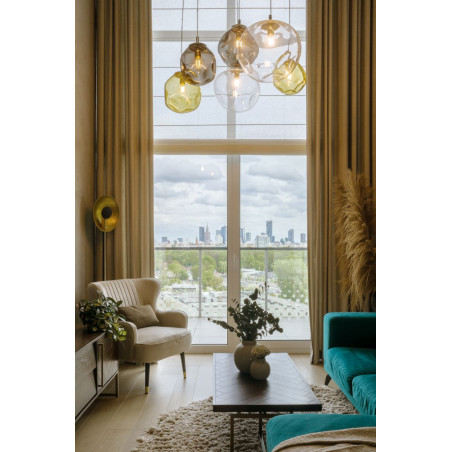 Lampa wisząca szklana Avia - Kaspa | Designerski styl