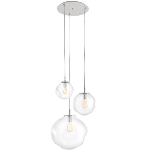 Lampa wisząca Avia Kaspa | Szkło, 3 punkty, 45cm