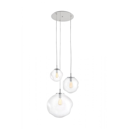 Lampa wisząca Avia Kaspa | Szkło, 3 punkty, 45cm