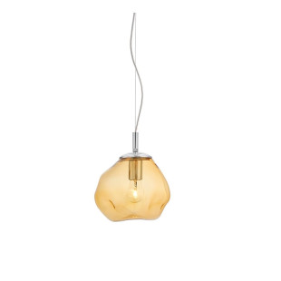 Lampa wisząca Avia Kaspa: Szklana, designerska, pomarańczowa - Kup online!