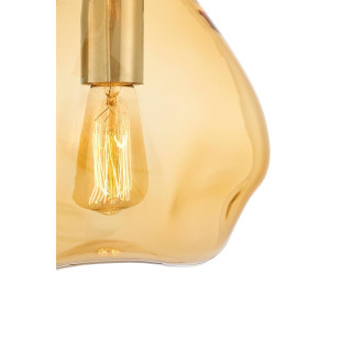 Lampa wisząca Avia Kaspa: Szklana, designerska, pomarańczowa - Kup online!