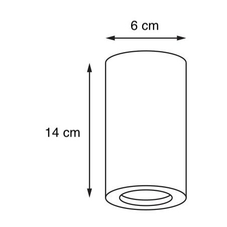 Lampa Barlo 6cm biała Kaspa - Nowoczesny spot do domu