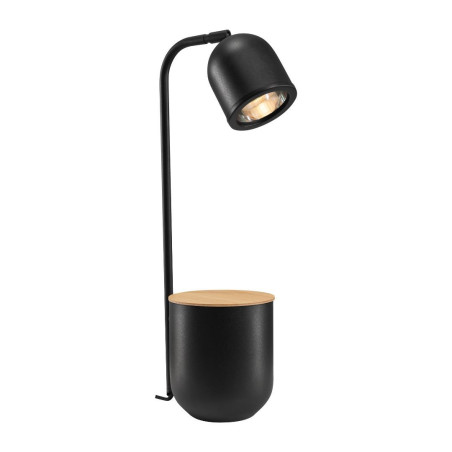 Lampa Botanica Kaspa - Stylowa lampka stołowa czarna | Sklep