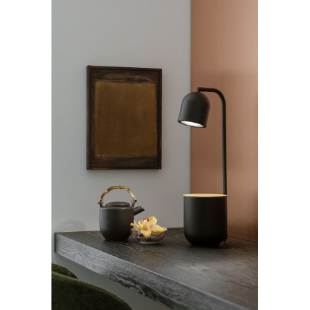 Lampa Botanica Kaspa - Stylowa lampka stołowa czarna | Sklep