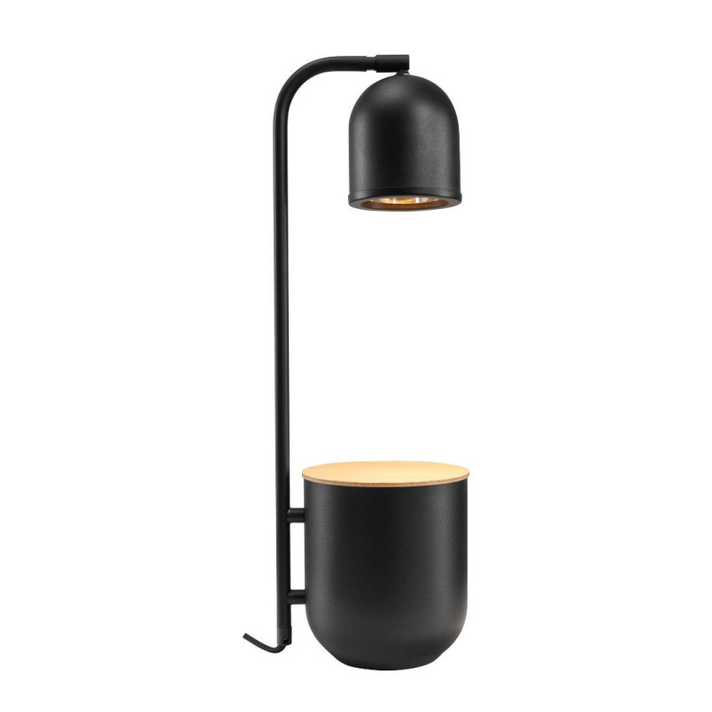 Lampa Botanica Kaspa - Stylowa lampka stołowa czarna | Sklep