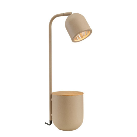 Lampa Botanica beżowa Kaspa | Lampka stołowa skandynawska