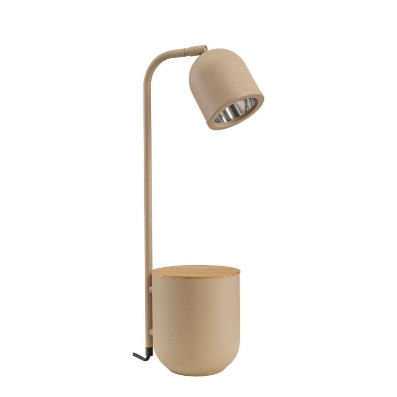 Lampa Botanica beżowa Kaspa | Lampka stołowa skandynawska