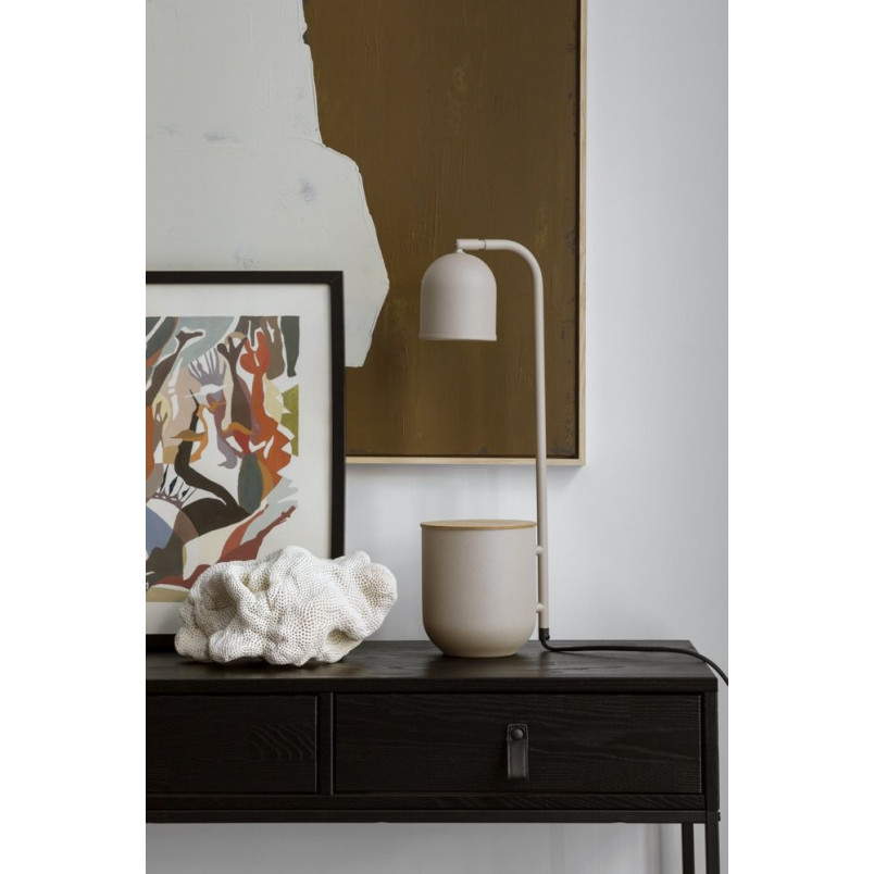 Lampa Botanica beżowa Kaspa | Lampka stołowa skandynawska