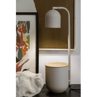 Lampa Botanica beżowa Kaspa | Lampka stołowa skandynawska
