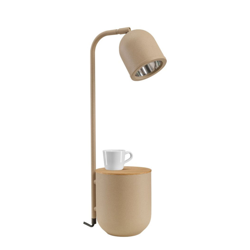 Lampa Botanica beżowa Kaspa | Lampka stołowa skandynawska