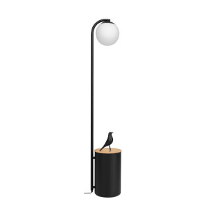 Lampa stojąca Kaspa Botanica: Szklana kula, doniczka, 147cm - Skandynawski desig