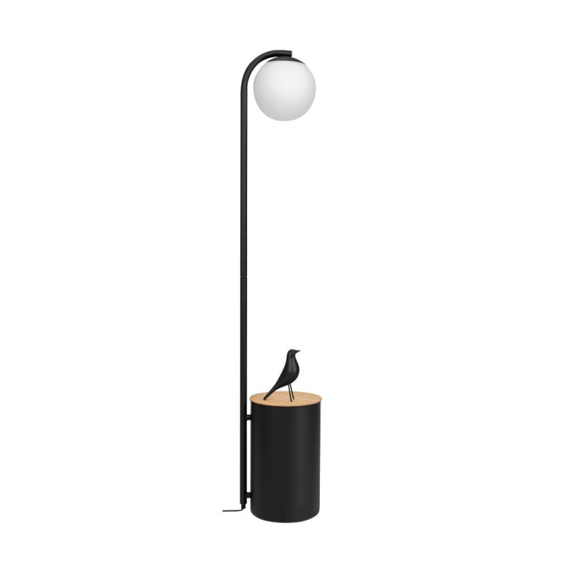 Lampa stojąca Kaspa Botanica: Szklana kula, doniczka, 147cm - Skandynawski desig