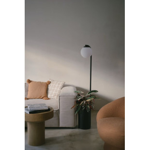 Lampa stojąca Kaspa Botanica: Szklana kula, doniczka, 147cm - Skandynawski desig
