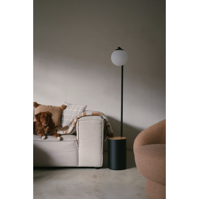 Lampa stojąca Kaspa Botanica: Szklana kula, doniczka, 147cm - Skandynawski desig