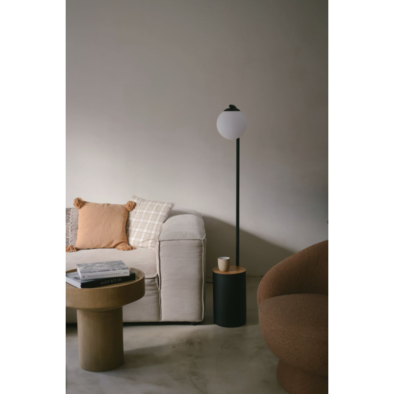 Lampa stojąca Kaspa Botanica: Szklana kula, doniczka, 147cm - Skandynawski desig