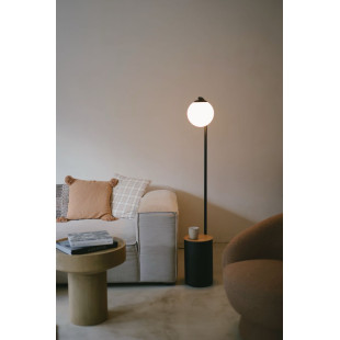Lampa stojąca Kaspa Botanica: Szklana kula, doniczka, 147cm - Skandynawski desig