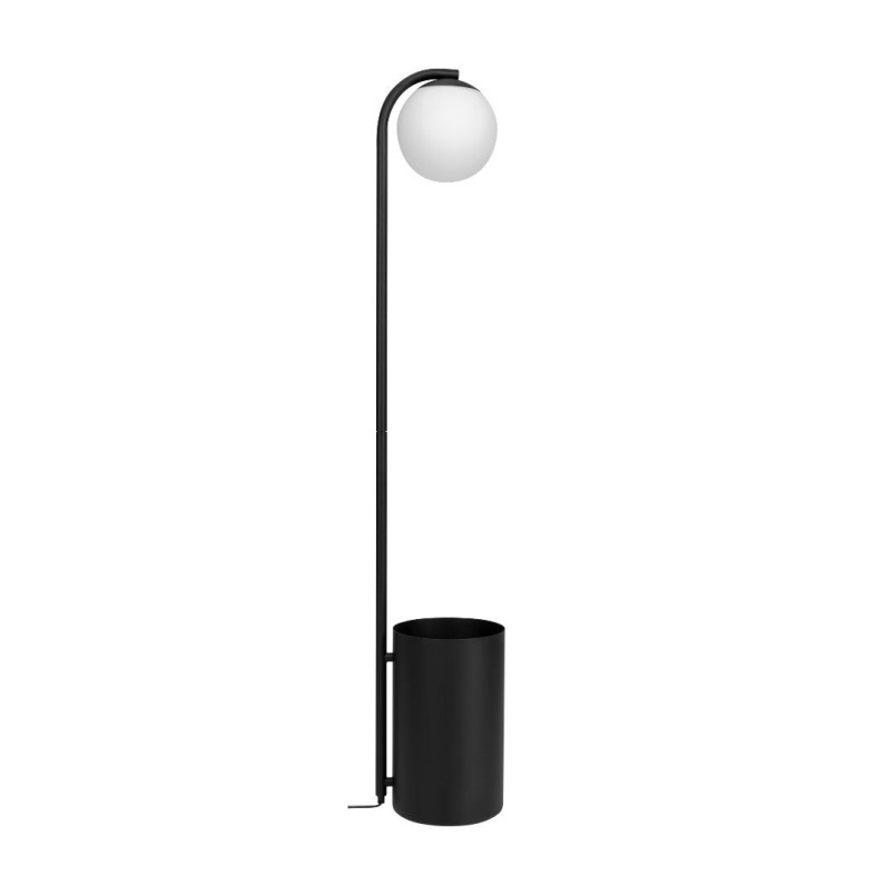 Lampa stojąca Kaspa Botanica: Szklana kula, doniczka, 147cm - Skandynawski desig