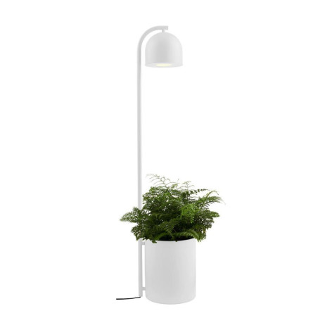 Lampa stojąca Botanica biała Kaspa | Doniczka w zestawie