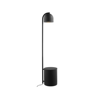 Lampa stojąca Botanica czarna Kaspa | Doniczka w zestawie