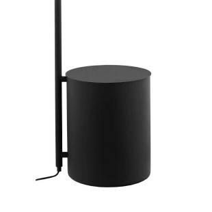 Lampa stojąca Botanica czarna Kaspa | Doniczka w zestawie